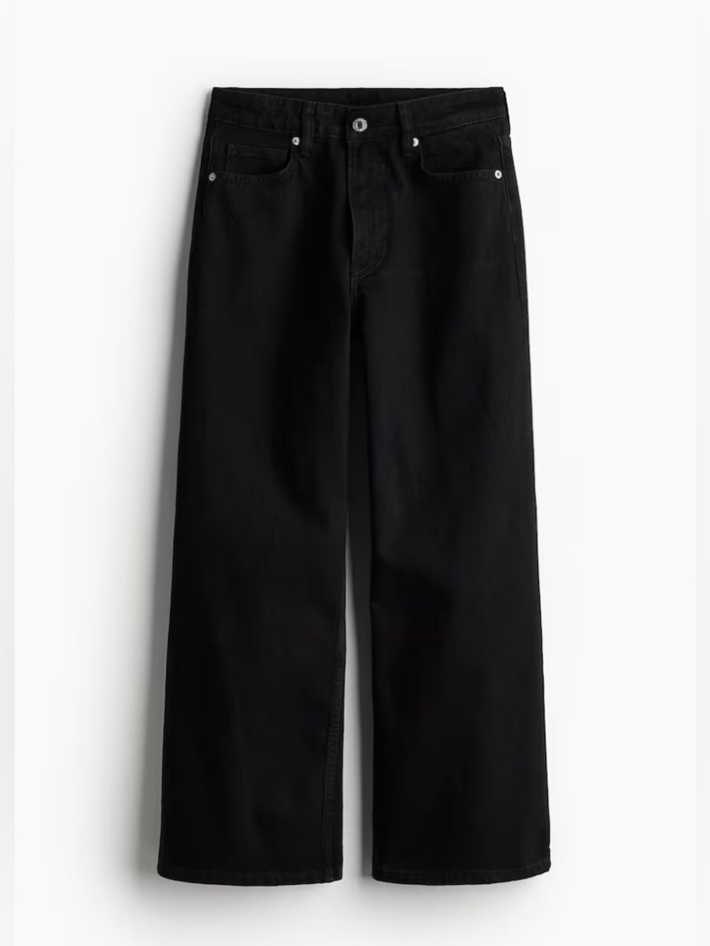 H&M Cropped Wide-Leg Jeans